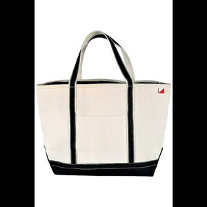 Shorebags Large Canvas Boat Tote Black